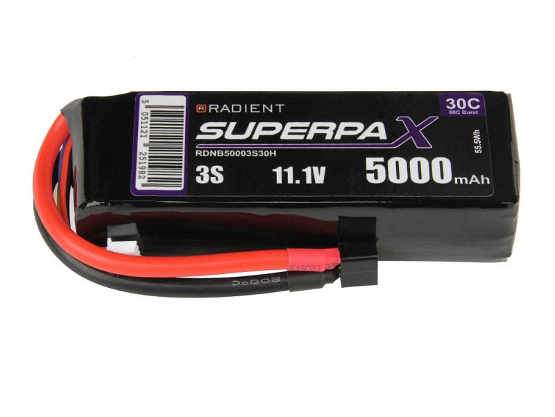 Radient LiPo 3S 5000mAh 11.1V 30C HCT