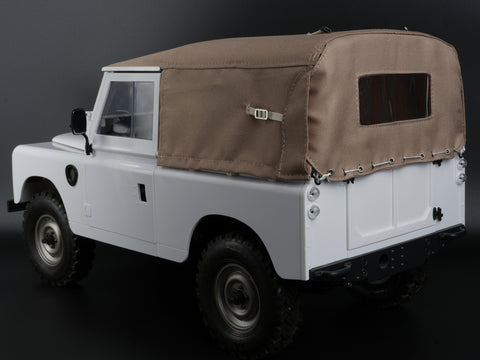 Boom Racing KUDU™ Full Canvas Soft Top & Hoop Set (Sand) for Series Land Rover 88 for BRX02 88