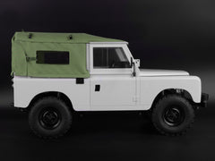 Boom Racing KUDU™ Full Canvas Soft Top & Hoop Set with Side Windows (Green) for Series Land Rover 88 for BRX02 88