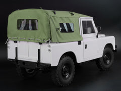 Boom Racing KUDU™ Full Canvas Soft Top & Hoop Set with Side Windows (Green) for Series Land Rover 88 for BRX02 88
