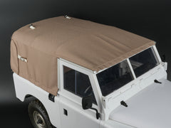 Boom Racing KUDU™ Full Canvas Soft Top & Hoop Set (Sand) for Series Land Rover 88 for BRX02 88