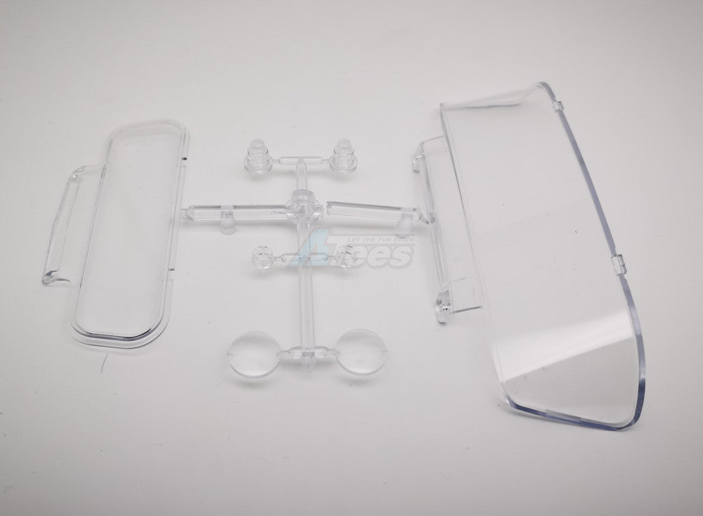 King Kong RC Windows & Lamp Lens for for KK/D-E064 Tractor Truck Hard Cab for ZL-130