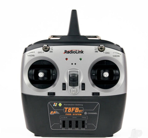 Radiolink T8FB 2.4GHz 8-Channel Transmitter (Bluetooth) with 2x R8EF Receivers