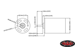 Torque RC4WD 750 Brushed Crawler Motor