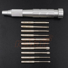 Aluminum Screwdriver set W/ Hex Philip Flat Screw Bits