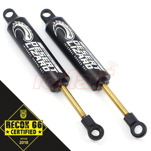 90mm Desert Lizard Two Stage Internal Spring Damper Pair Black For 1/10 Crawler 'G6 Certified'