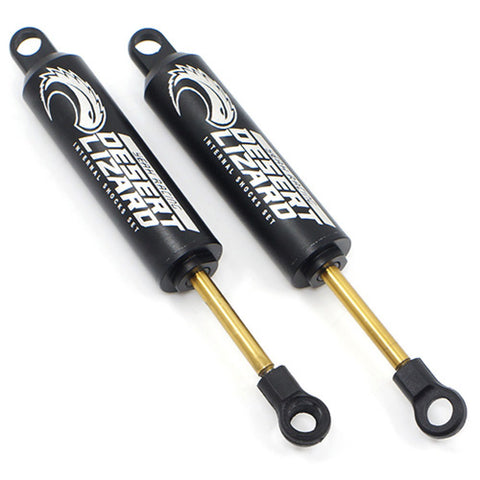 100mm Desert Lizard Two Stage Internal Spring Damper Pair Black For Crawler