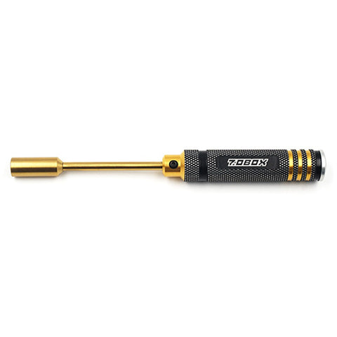 Aluminum 7.0mm Lock Nut Driver Black Gold