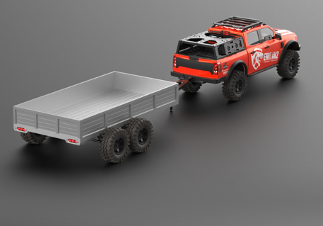 CROSSRC 1/5 EMO XX2 Tyrannosaurus XXL2 6x6 Trailer