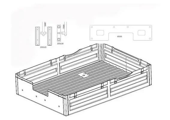 Cross RC NT4 Rear Bed (Clear)