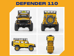 FMS 1/24TH Land Rover Defender D110 RTR Yellow