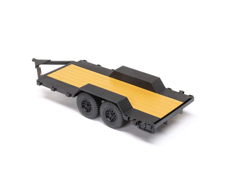 SCX24 Flat Bed Vehicle Trailer with LED Tail lights:1/24th