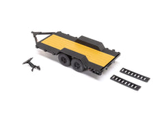 SCX24 Flat Bed Vehicle Trailer with LED Tail lights:1/24th