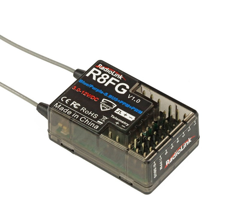 Radio Link R8fg Radiolink R8FG 8-Channel Receiver with Gyro Function V 2.0 – Greens Models