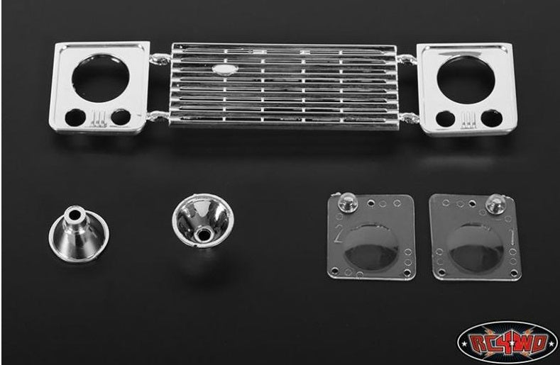 RC4WD ZB0051 Land Rover Defender D90 Front Grille and Light Assembly