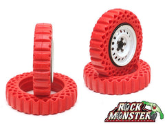 Boom Racing Rock Monster RED Silicone Tire Insert 3.5"x0.84" (90x21mm) for 1.9" Landy Classic / Expedition Classic / Trophy Classic / Mileage Classis / SP Road Tracker (2)