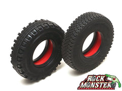 Boom Racing Rock Monster RED Silicone Tire Insert 3.5"x0.84" (90x21mm) for 1.9" Landy Classic / Expedition Classic / Trophy Classic / Mileage Classis / SP Road Tracker (2)