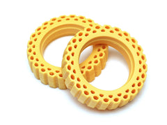 Boom Racing Rock Monster YELLOW Silicone Tire Insert 3.31"x0.79" (84x20mm) for 1.9" Mud Terrain Trophy BR-T29A (2)