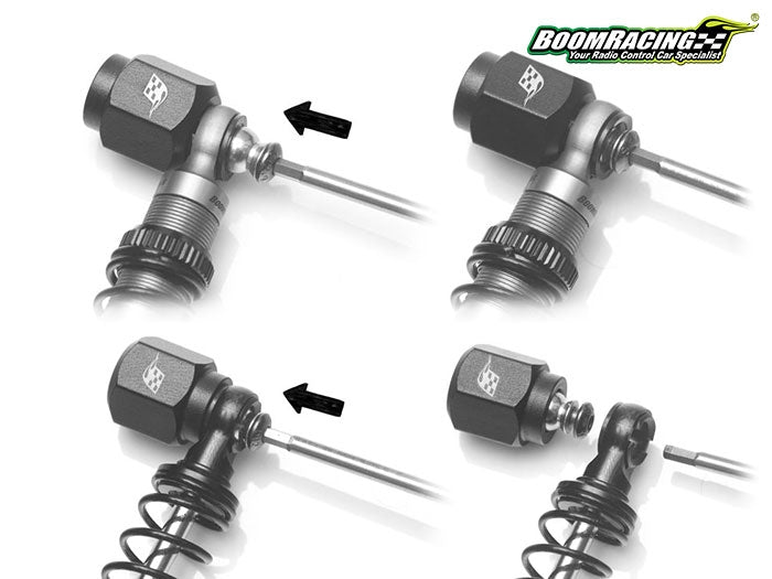 Boom Racing Tools Boom Racing KUDU™ 70mm Scale Shock Absorbers (2) – Greens Models