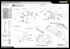 Boom Racing Aluminum Body Mount (Quick Release) for Team Raffee Co. Discovery 1/10 Hard Body (BRX01) for BRX01