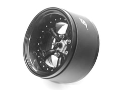 Boom Racing ProBuild™ 1.9" Spectre Adjustable Offset Aluminum Beadlock Wheels (2) Black/Black