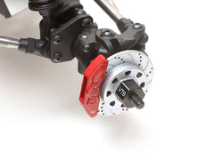 Boom Racing ProBuild™ VT8 12mm Aluminum Hex Adapters (8mm Wide) fits M5 & M4 Shaft Threads w/ Pin Screws & Set Screws with Pins (4)