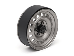 Boom Racing 1.9" Narrow 16-Hole 6-Lug Classic Steelie Reversible Beadlock Wheel w/ XT504-6LUG Hub Rear (2) Gun Metal