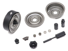 Boom Racing SLR™ 1.9" Land Rover® Steel Narrow (21mm) Beadlock Wheel w/ Scale Cap, Scale Hardware & Alum Hub (2)