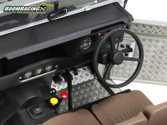 Boom Racing KUDU™ Stainless Steel Diamond Plate Set for Series Land Rover® 88 & 109 (Cab Interior) Black for BRX02 109