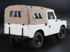 Boom Racing KUDU™ Full Canvas Soft Top & Hoop Set with Side Windows (Sand) for Series Land Rover 88 for BRX02 88