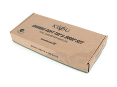 Boom Racing KUDU™ Full Canvas Soft Top & Hoop Set with Side Windows (Green) for Series Land Rover 88 for BRX02 88