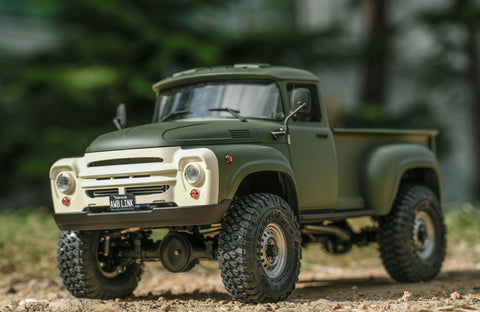 Boom Racing BRX01 AWB Link Adjustable Wheelbase 1/10 4WD Radio Control Chassis Kit (Link Version) With ZIL Pickup Hard Body for BRX01 AWB