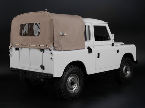 Boom Racing KUDU™ 3/4 Canvas Soft Top & Hood Set for Series Land Rover 88 Sand for BRX02 88