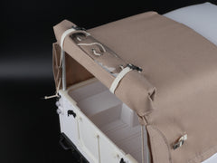 Boom Racing KUDU™ 3/4 Canvas Soft Top & Hood Set for Series Land Rover 88 Sand for BRX02 88