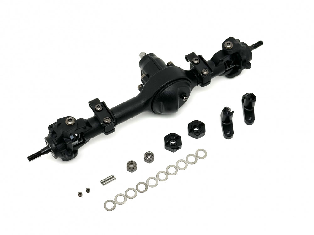 Boom Racing BRX70 Front Straight PHAT™ Axle (Offset Pumpkin) Leaf Version w/ AR44 HD Gears Assembled for BRX01