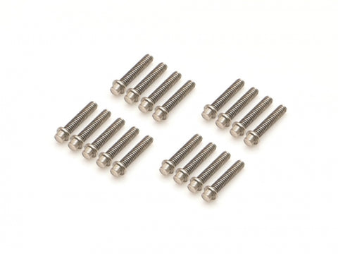 Boom Racing ProBuild™ M2x9mm Scale Hex Bolt 12.9 Grade Wheel Screw (20) Silver
