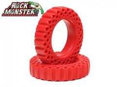 Boom Racing Rock Monster RED Silicone Tire Insert 3.5"x0.84" (90x21mm) for 1.9" Landy Classic / Expedition Classic / Trophy Classic / Mileage Classis / SP Road Tracker (2)