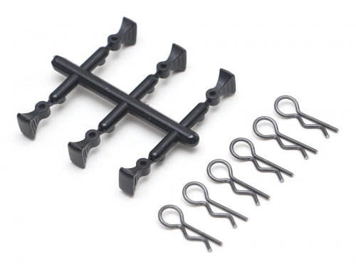 Boom Racing Body Post Clip With Handle (6) Black