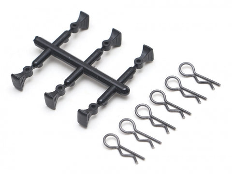 Boom Racing Body Post Clip With Handle (6) Black
