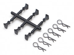 Boom Racing Body Post Clip With Handle (6) Black