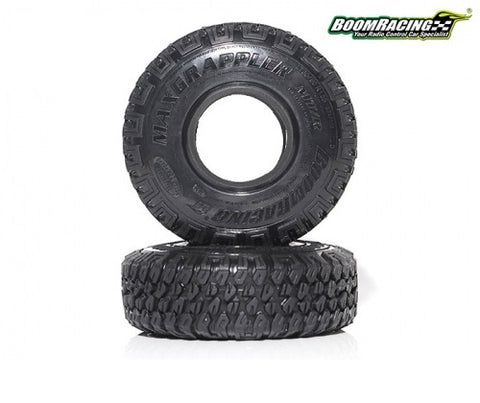 Boom Racing 1.55" MAXGRAPPLER Scale RC Tire Gekko Compound 3.74"x1.18" (95x30mm) Open Cell Foams (2)