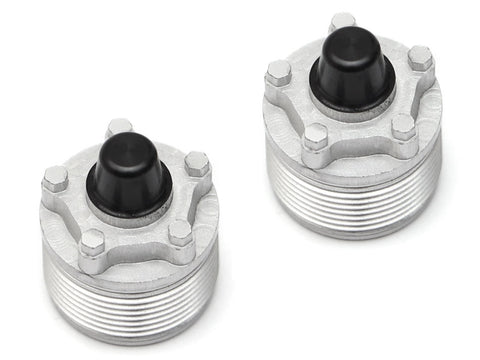 Boom Racing Spectre Scale Center Wheel Hub Cap (2) (XT5 Series) Silver