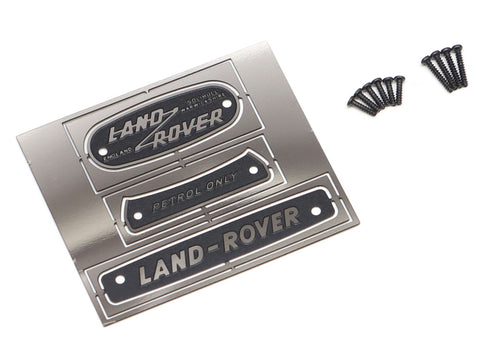 Boom Racing Emblem Set (Stainless Steel) for Series Land Rover® (Petrol) for BRX02 109