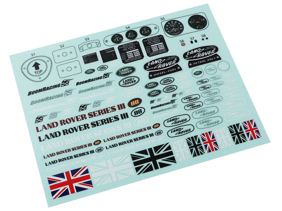 Boom Sticker Racing Pack Boom Racing Decal Sticker Series III 88 Pickup for BRX02 88 – Greens Models