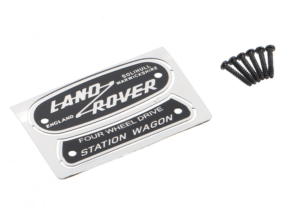 Boom Racing Emblem Set (Stainless Steel) for Series Land Rover® Station Wagon for BRX02 88
