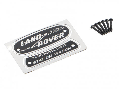 Boom Racing Emblem Set (Stainless Steel) for Series Land Rover® Station Wagon for BRX02 88