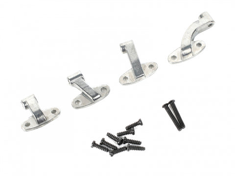 Boom Racing Metal Door Hinge Set for Land Rover® Series II 88 Station Wagon Silver for BRX02 88