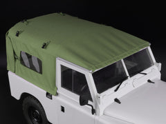 Boom Racing KUDU™ Full Canvas Soft Top & Hoop Set with Side Windows (Green) for Series Land Rover 88 for BRX02 88