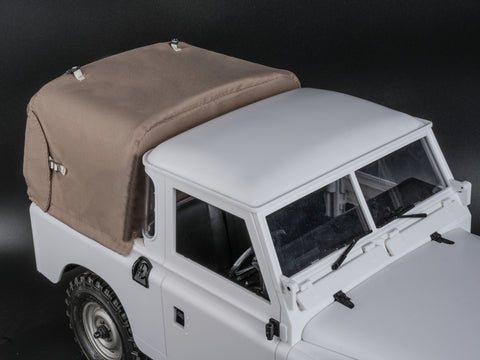 Boom Racing KUDU™ 3/4 Canvas Soft Top for Series Land Rover 88 Sand for BRX02 88