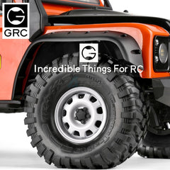 GRC 1.9 Metal Beadlock Wheel G10 (2) White